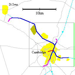 Wide area map of 1980s proposal